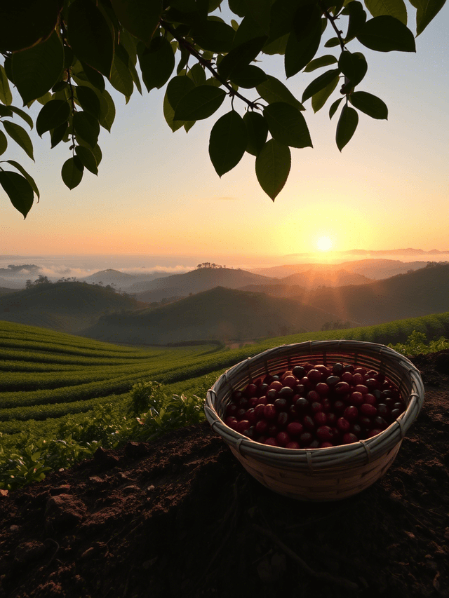 Coffee beans drying